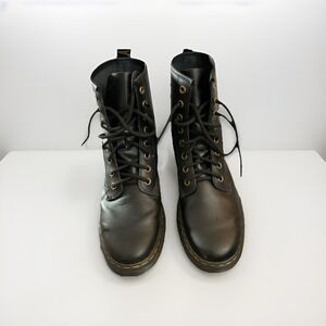 Dr Martens Docs Doc Martens Zavala Combat Boots Unisex Black M7/W8. Worn Indoors